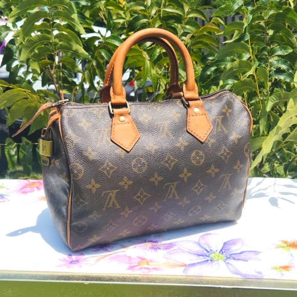 Louis Vuitton Handbags - AUTHENTIC Louis Vuitton Speedy 25 with Lock and Key